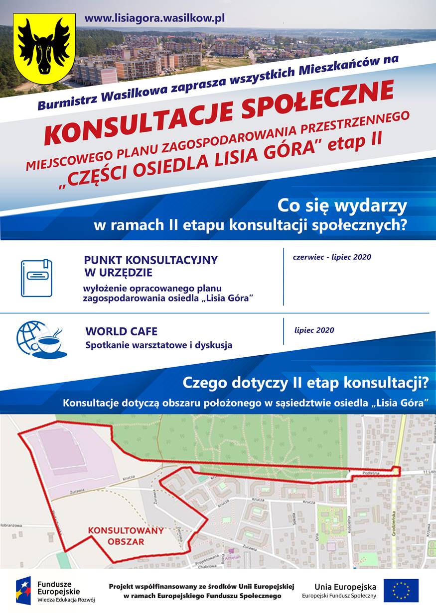 II etap konsultacji miejscowego planu zagospodarowania przestrzennego - cześć osiedla „Lisia Góra”